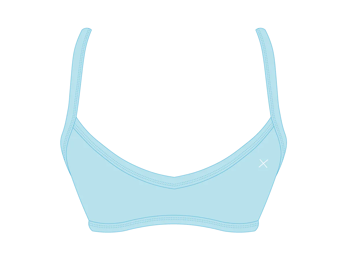 Cloudy Blue Sporty Top