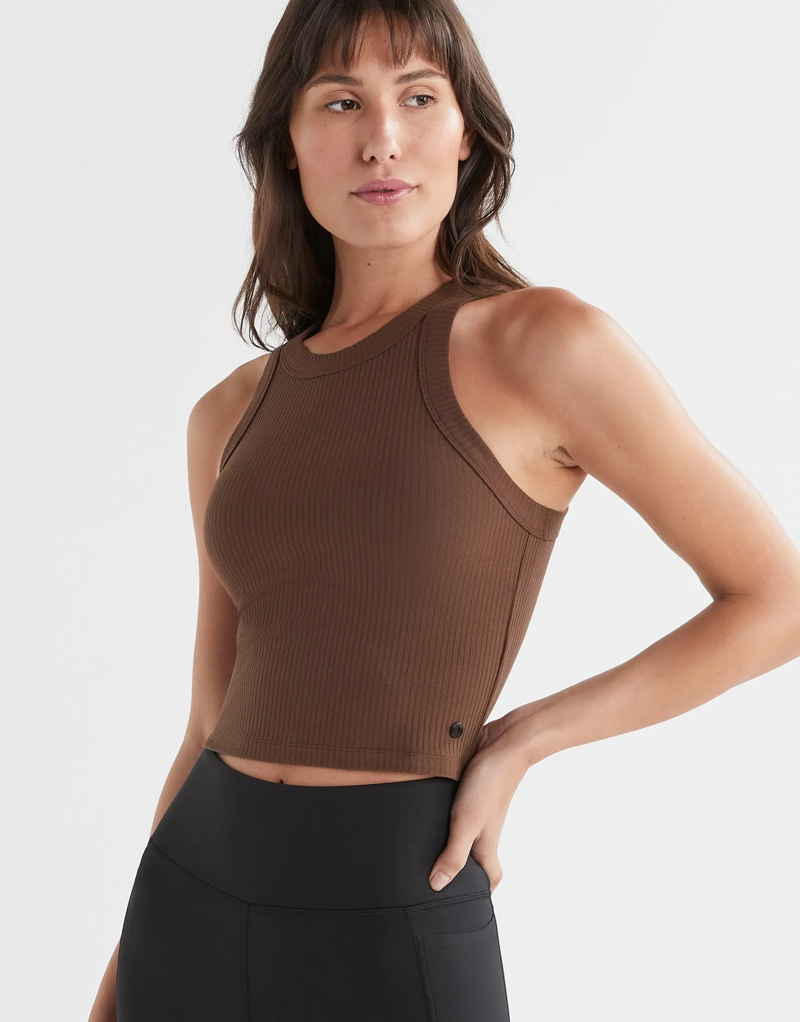 Harmony Rib Tank - Scarlett
