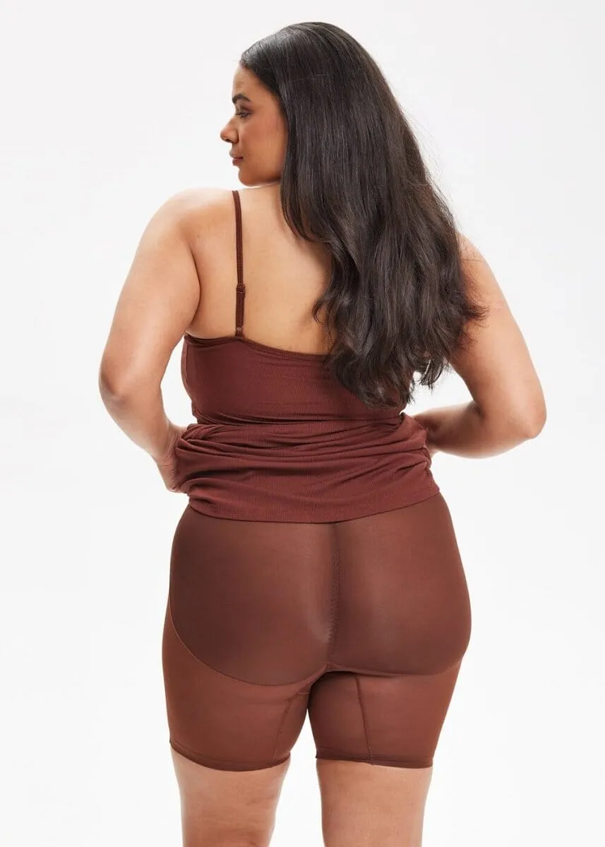 SecretSculpt Spaghetti Strap Midi Dress